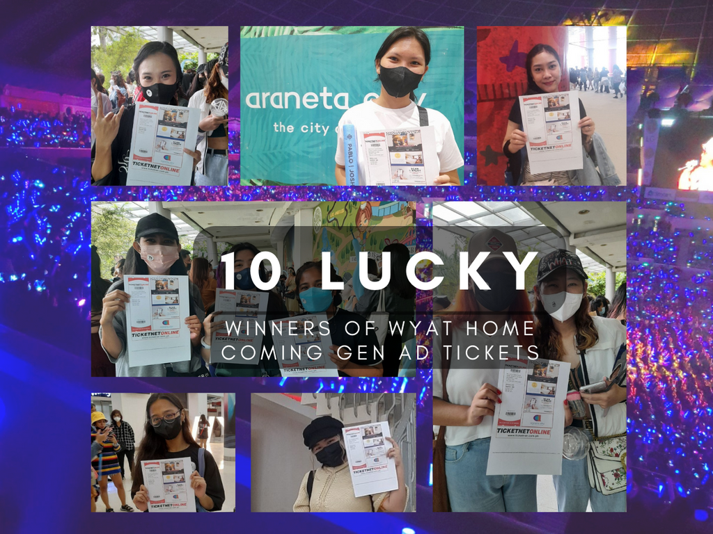 10 Lucky Winners of WYAT Home coming Gen Ad concert Tickets