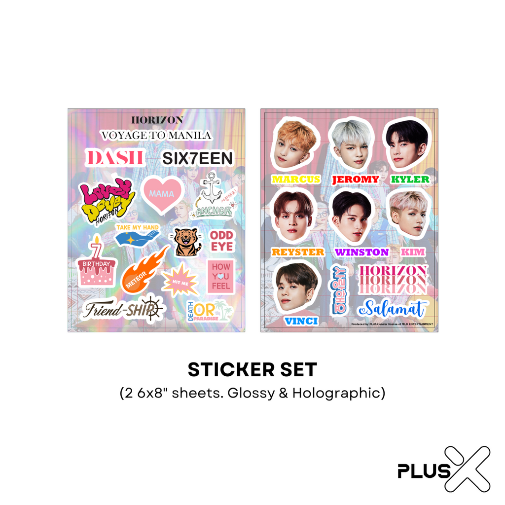 HORI7ON Voyage To Manila Official Concert Sticker Set